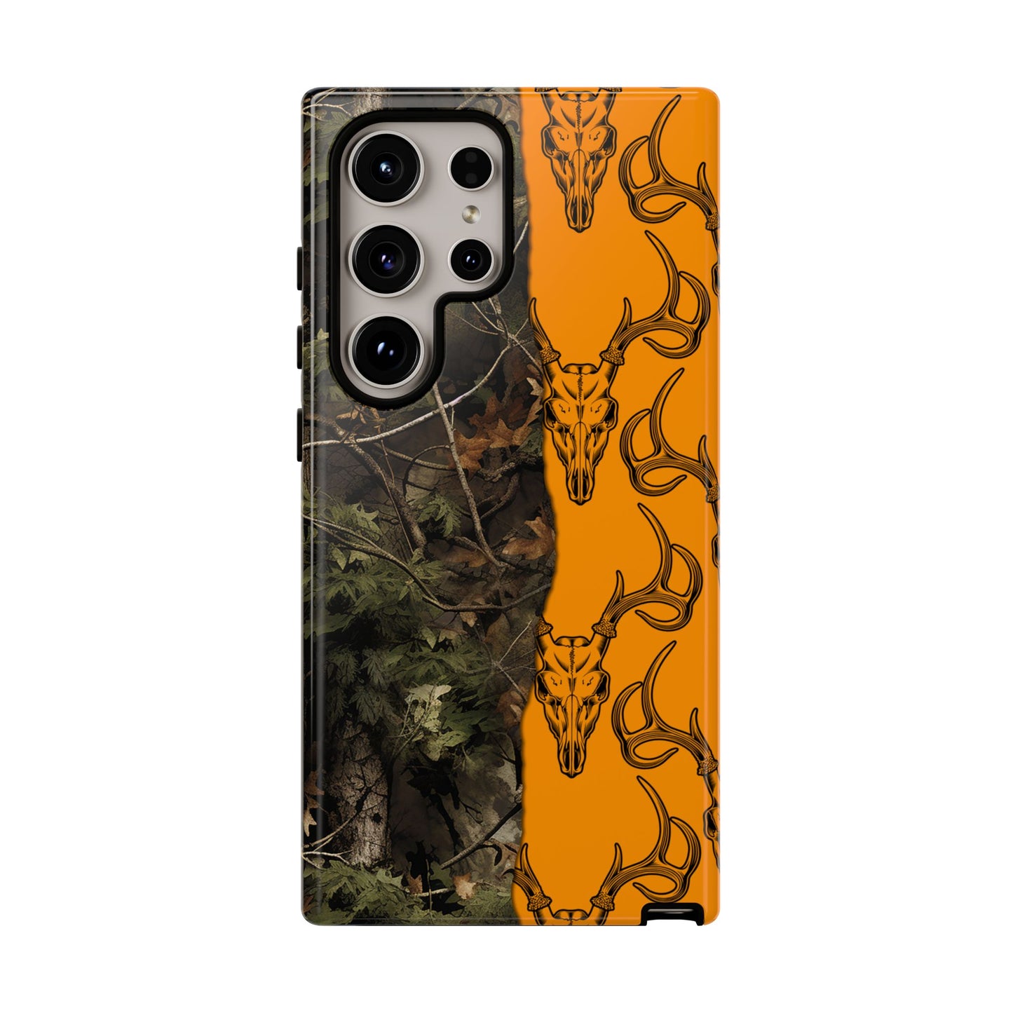 Camo Deer Skulls Orange Tough Case