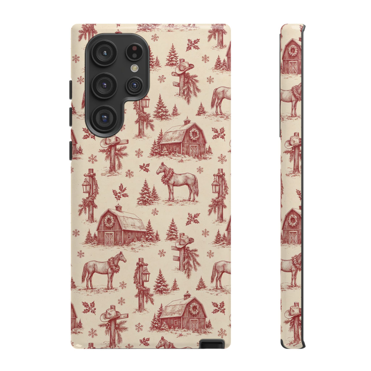 Christmas Toile Tough Case