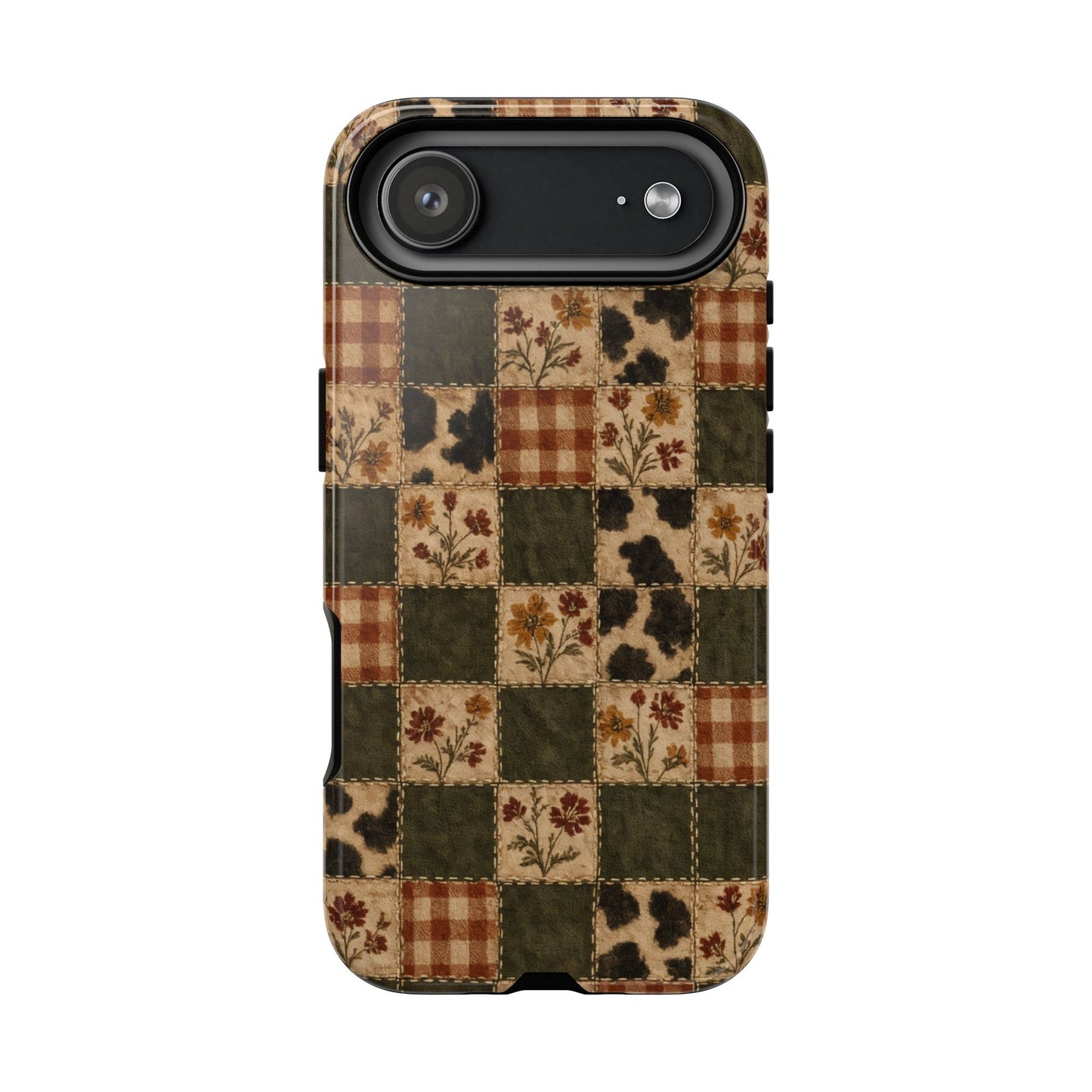 Autumn Plaid Patchwork Tough Case