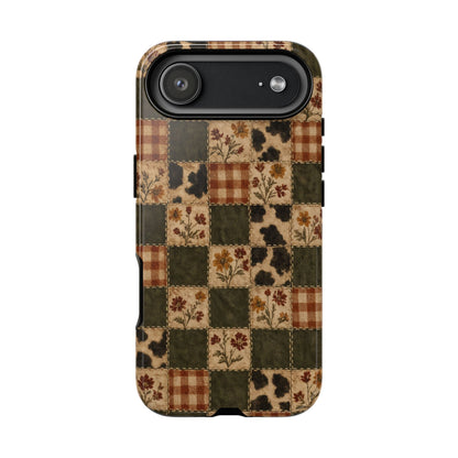Autumn Plaid Patchwork Tough Case