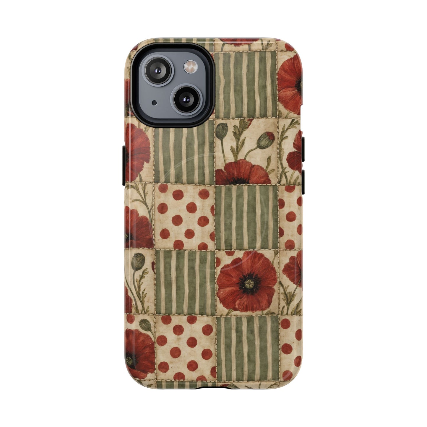 Poppy Patchwork Magnetic Case