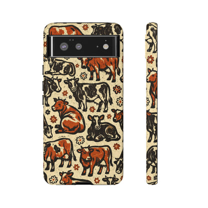 Retro Cows Tough Case