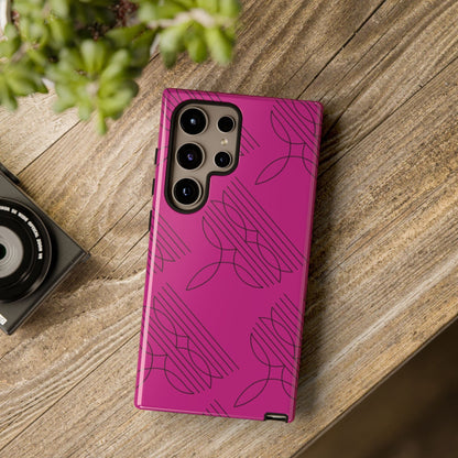 Boot Stitch Pattern Phone Case-Pink