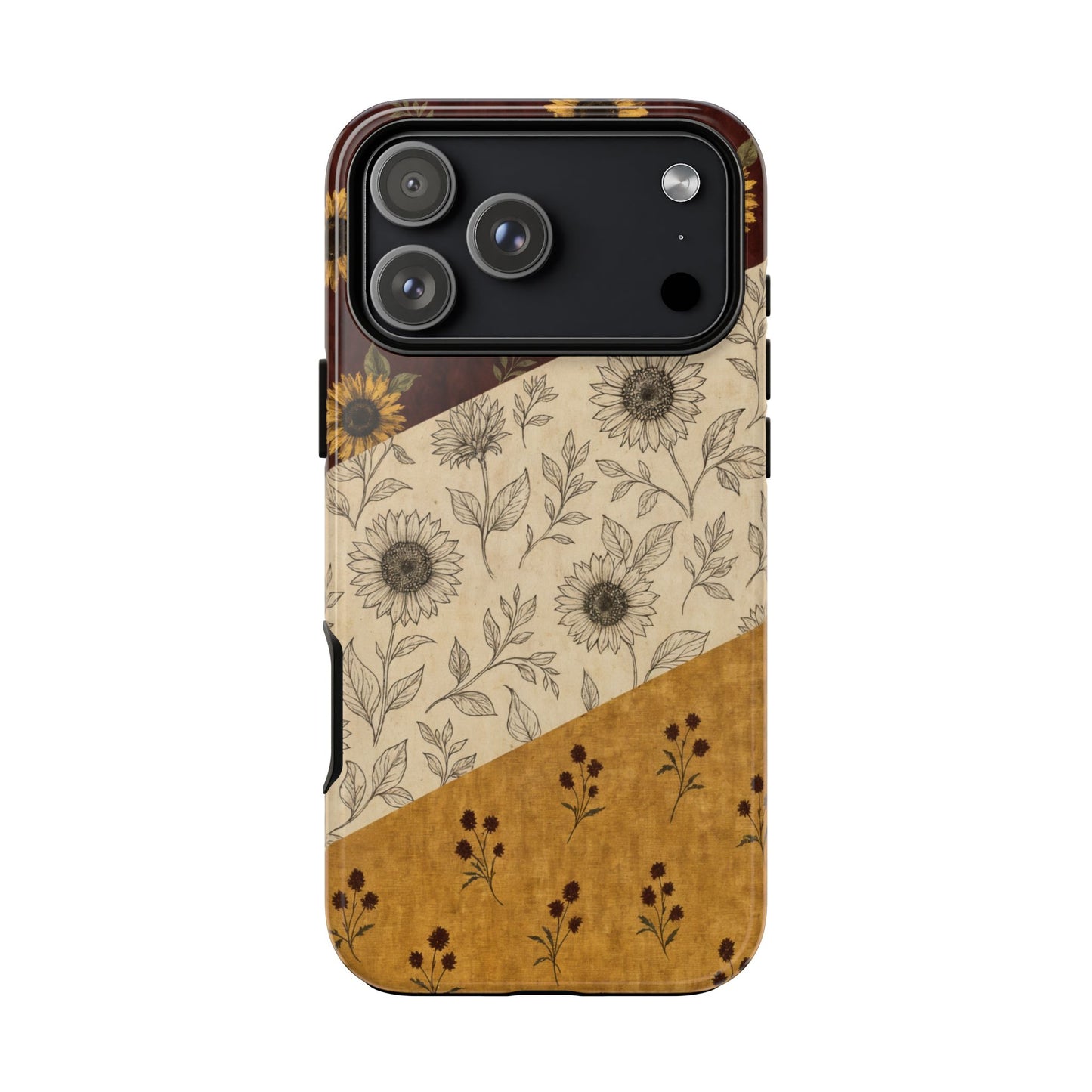 Sunflower Burgundy Swaths Tough Case