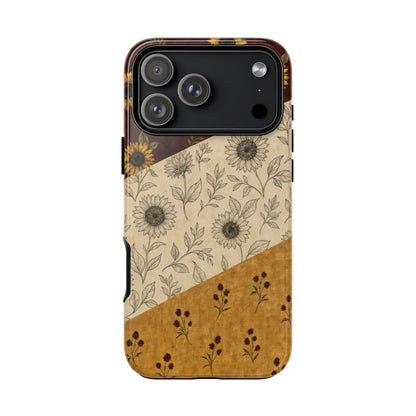 Sunflower Burgundy Swaths Tough Case