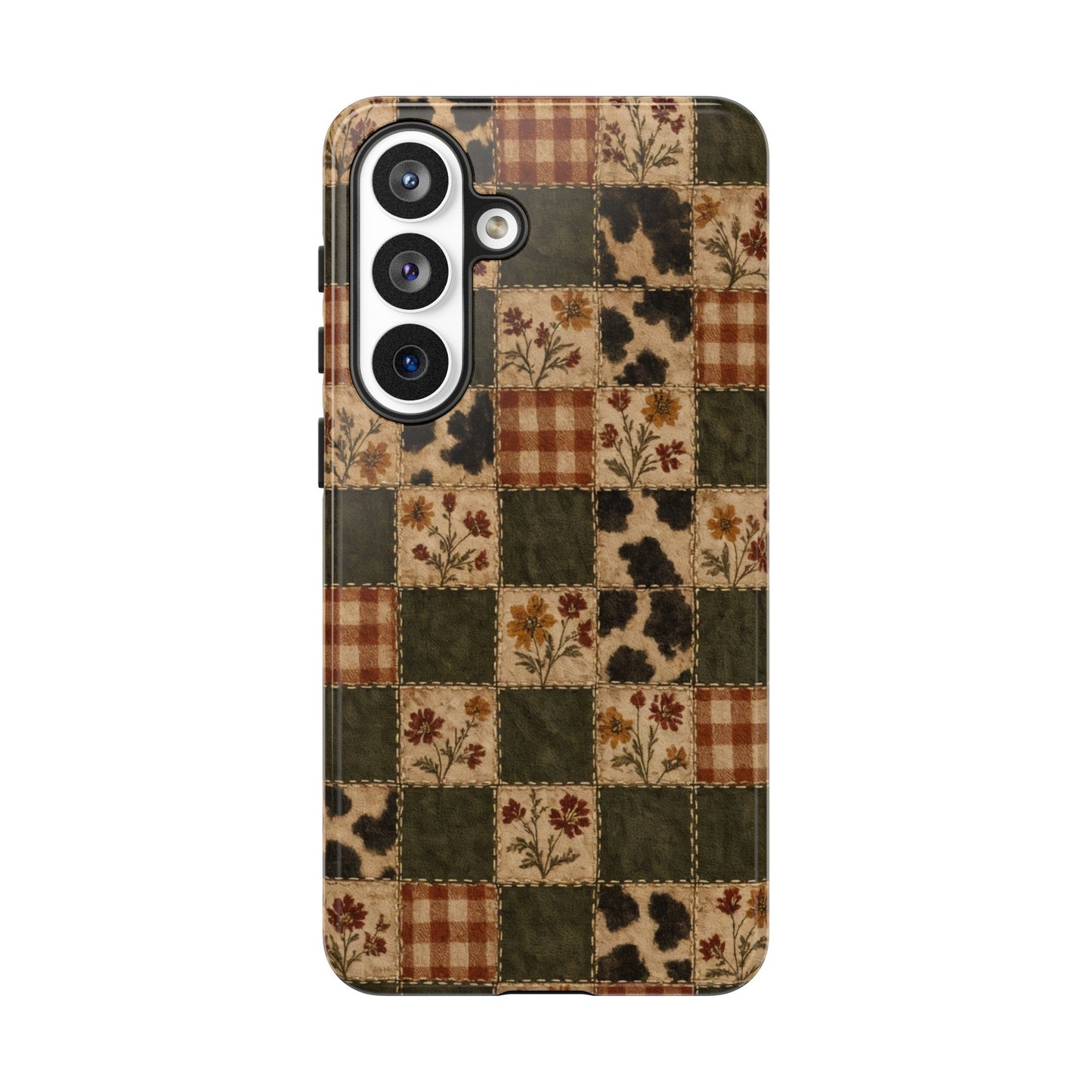 Autumn Plaid Patchwork Tough Case