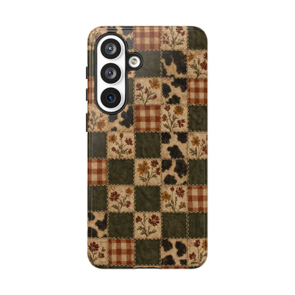 Autumn Plaid Patchwork Tough Case