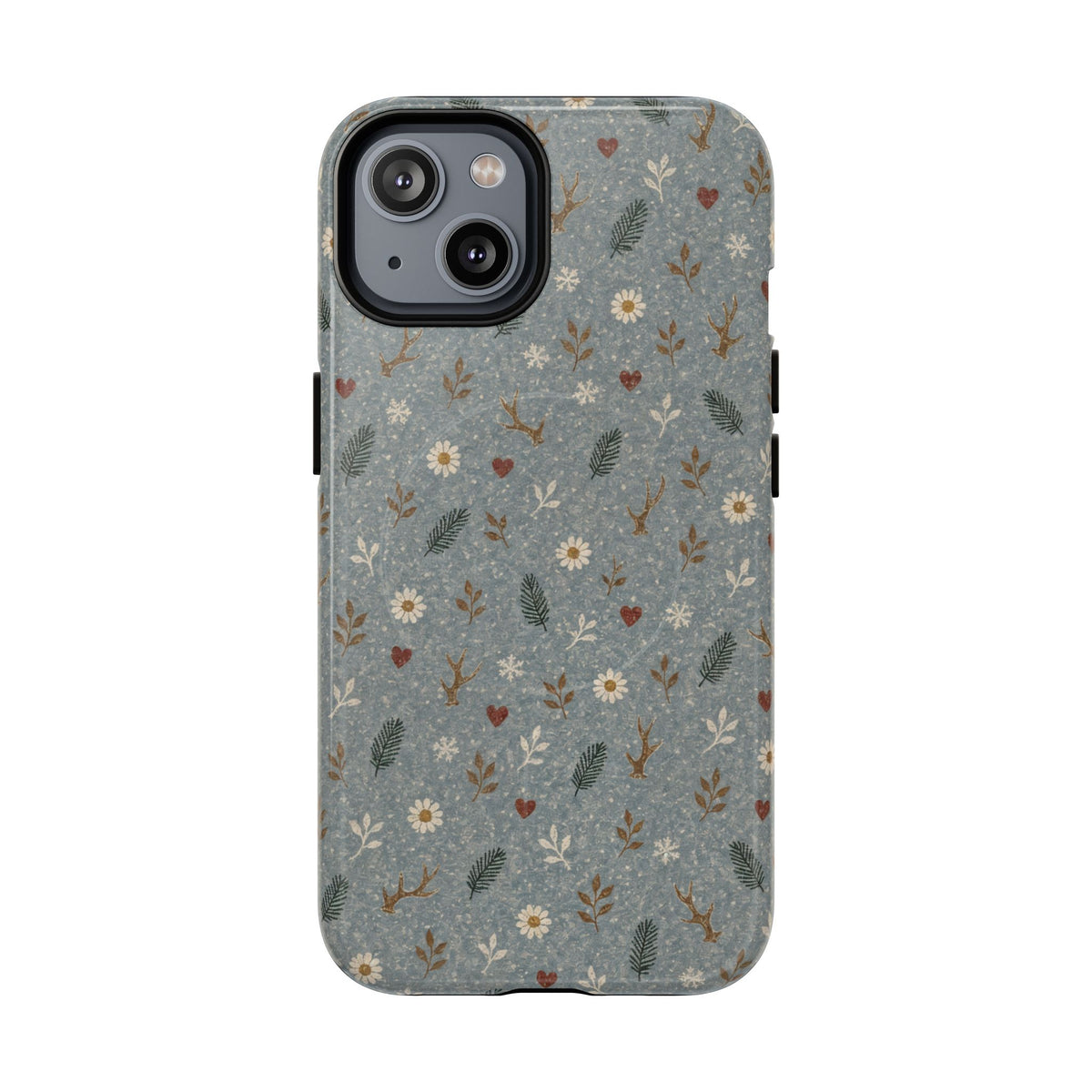 Antler Daisies Snow Magnetic Case
