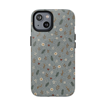 Antler Daisies Snow Magnetic Case