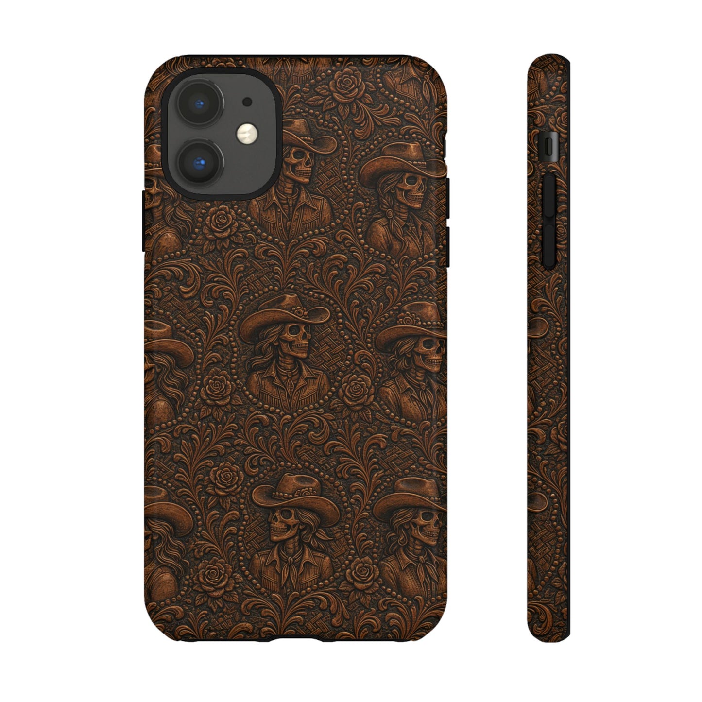 Tooled Skeleton Cowgirl Tough Case