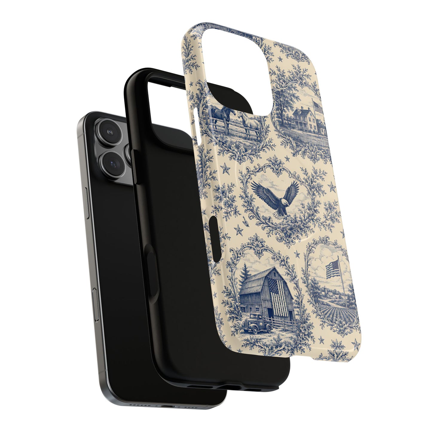 USA Toile Magnetic Case