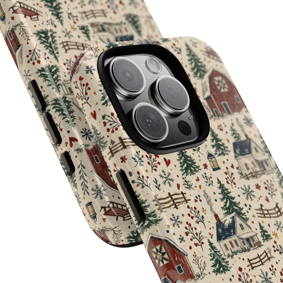 Snowy Farmstead Magnetic Case