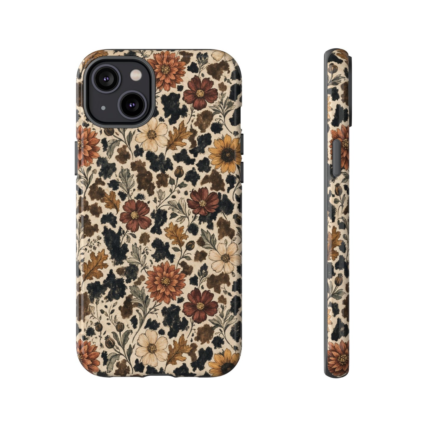 Autumn Cowhide Bloom Tough Case