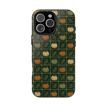 Green Pumpkin Check Tough Case