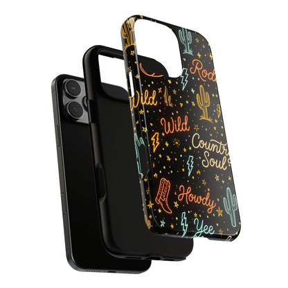 Neon Western Script Tough Case
