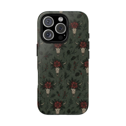 Inked Christmas Skull Tough Case
