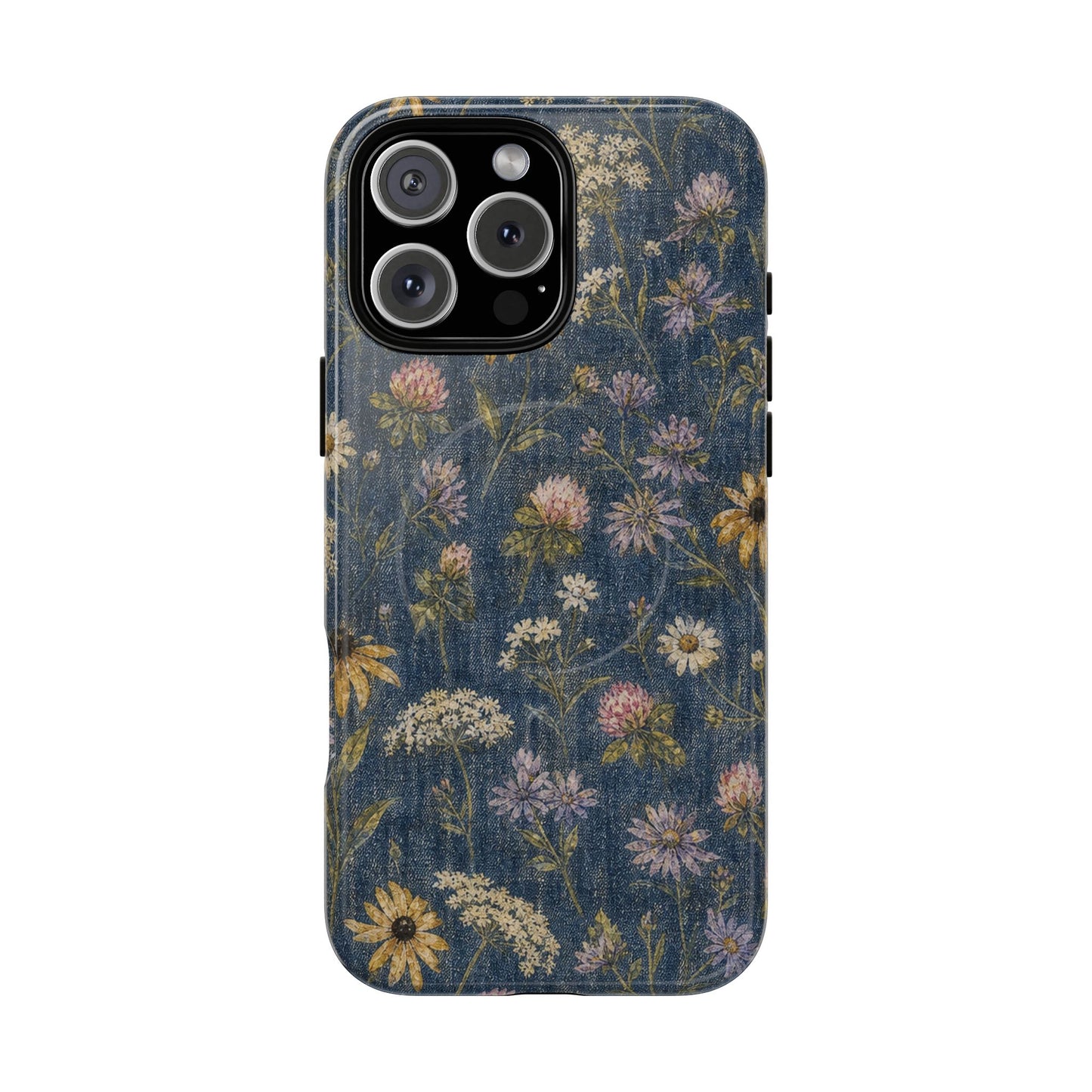 Denim Florals Magnetic Case