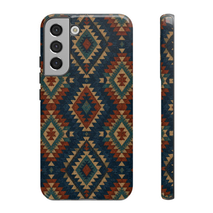 Navy Aztec Tough Case