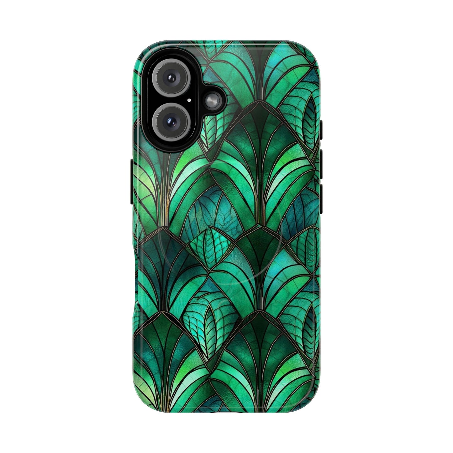 Emerald Green Stained Glass Magnetic Case