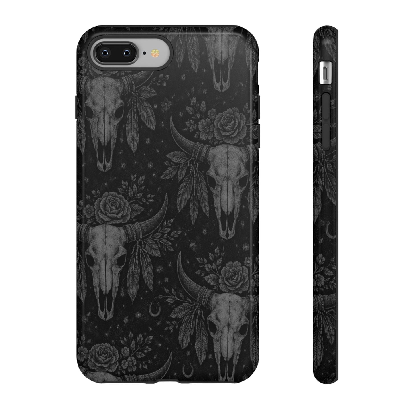 Western Noir Bull Skulls Tough Case