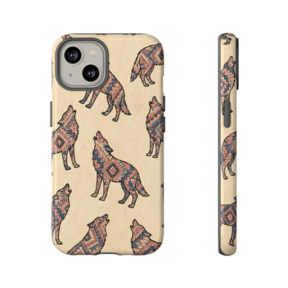 Rose Aztec Wolf Tough Case