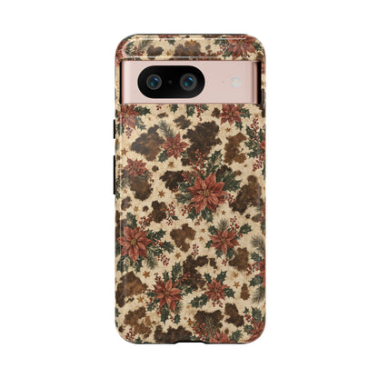 Cowhide Poinsettia Tough Case