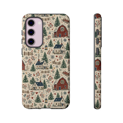 Snowy Farmstead Tough Case