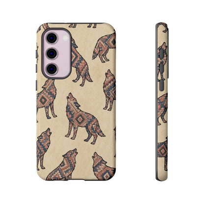 Rose Aztec Wolf Tough Case