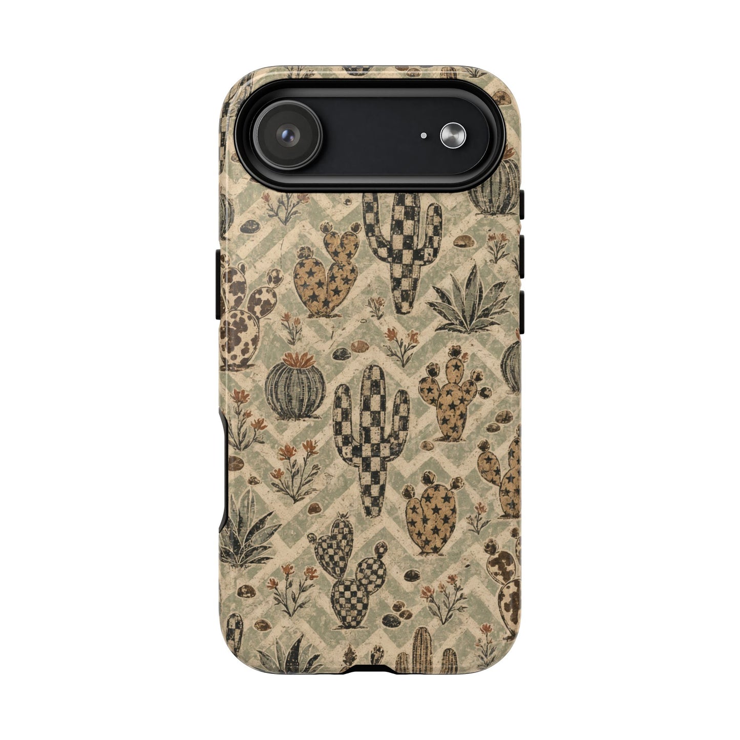 Checkered Cactus Magnetic Case