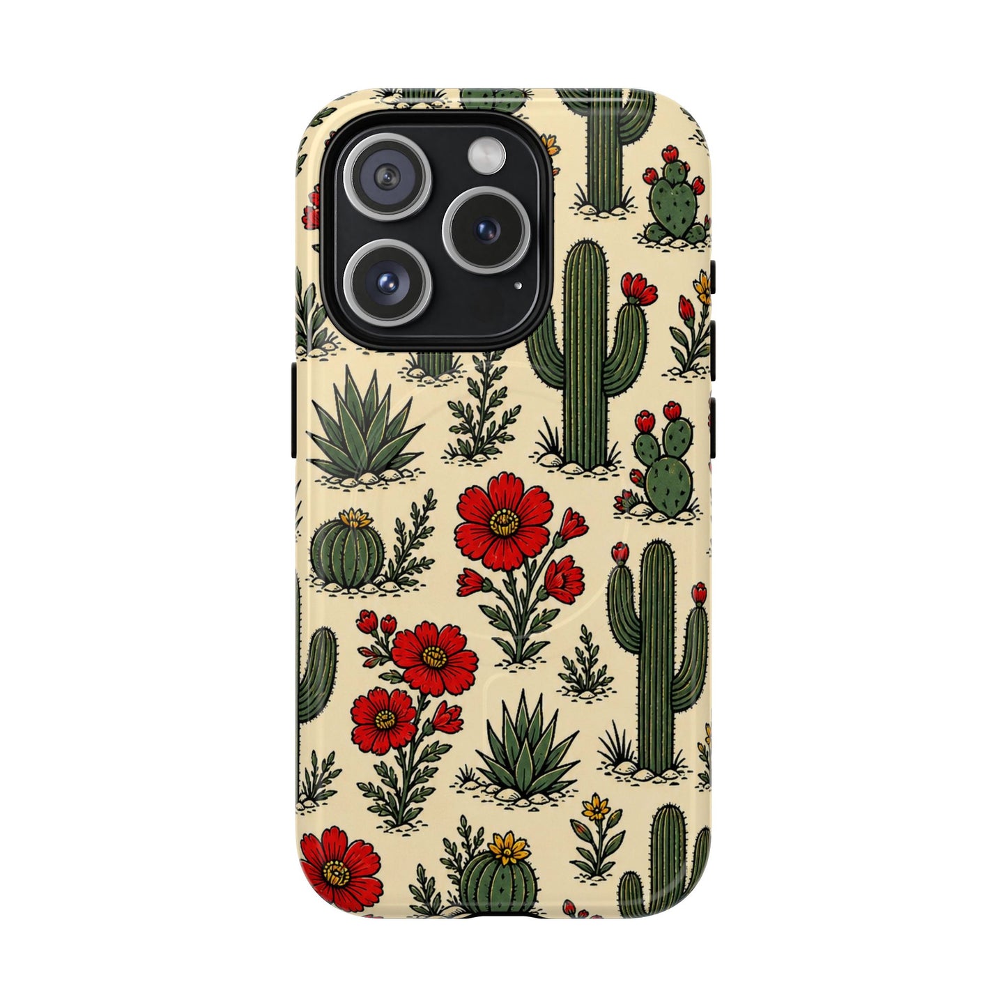 Poppy Cactus Magnetic Case