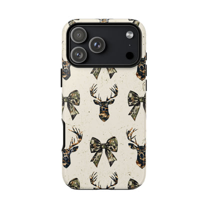 Deer + Bows Tough Phone Case