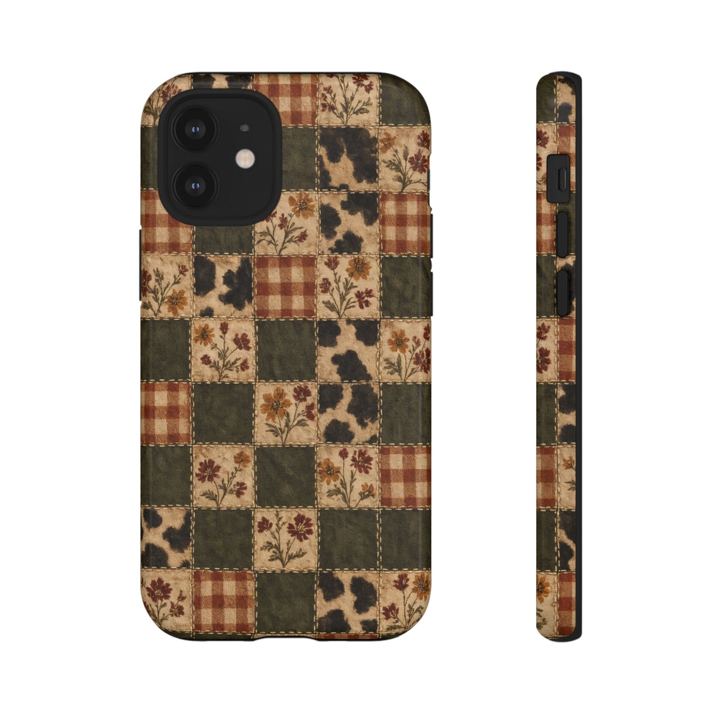 Autumn Plaid Patchwork Tough Case