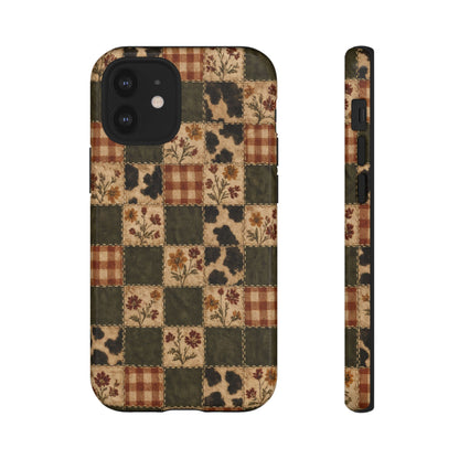 Autumn Plaid Patchwork Tough Case