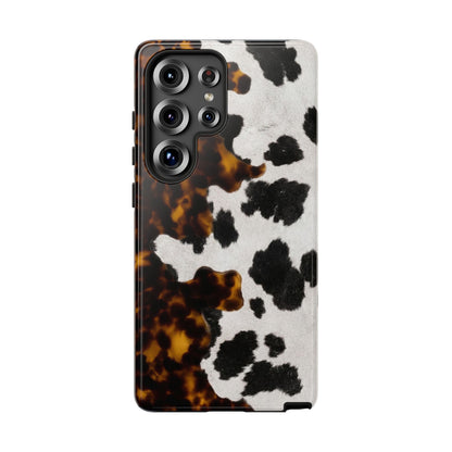 Tortoiseshell + Cowhide Tough Case