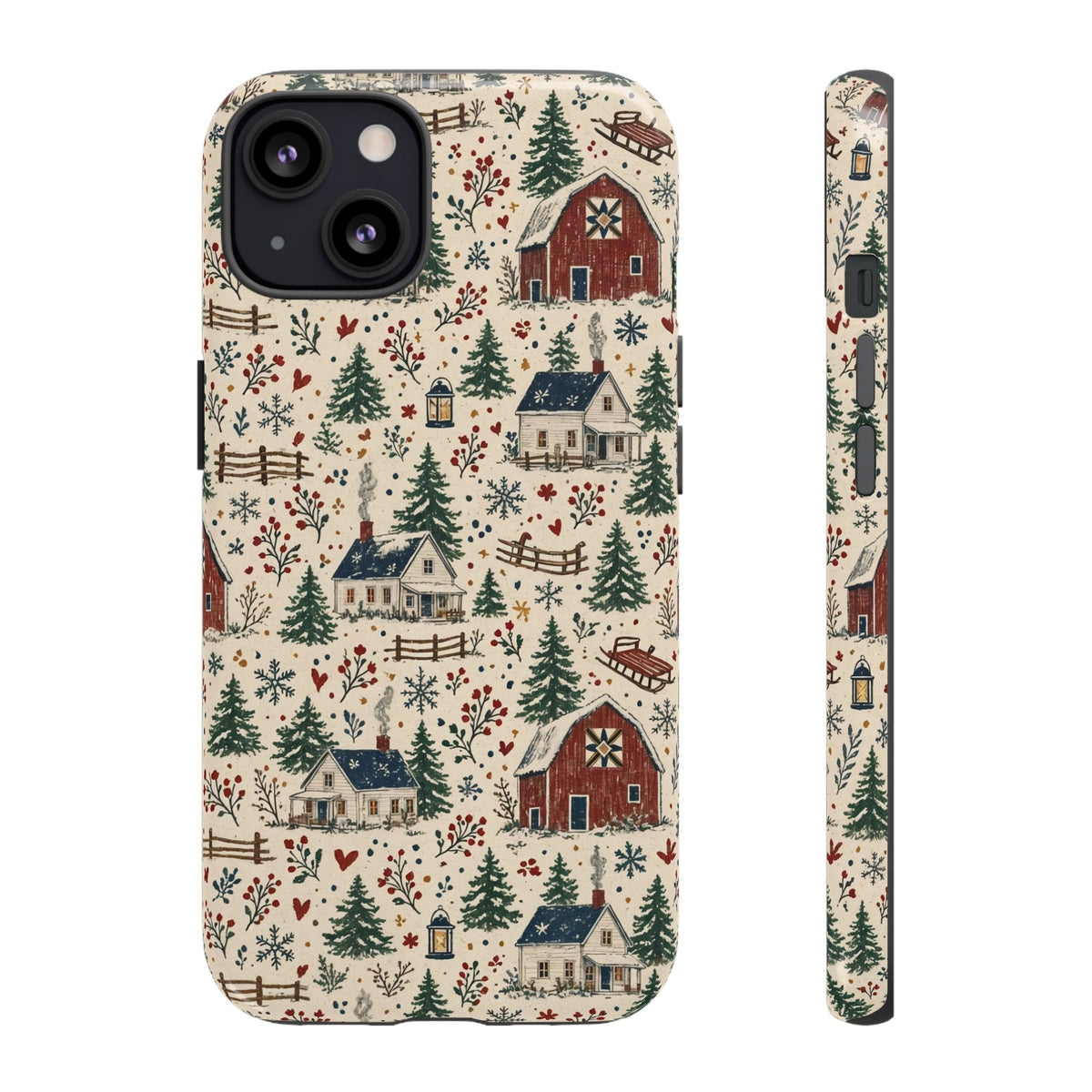 Snowy Farmstead Tough Case