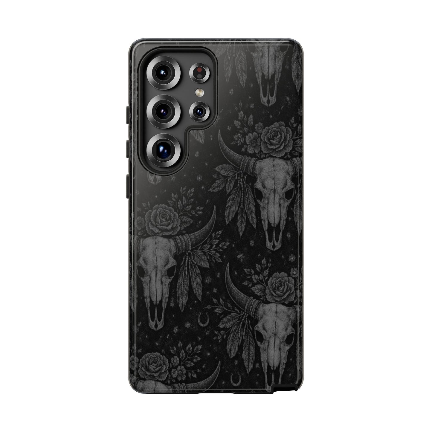 Western Noir Bull Skulls Tough Case