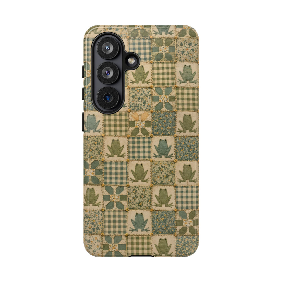 Frog Quilt Tough Case