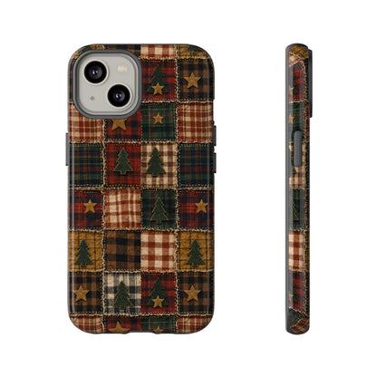 Christmas Rag Quilt Tough Case