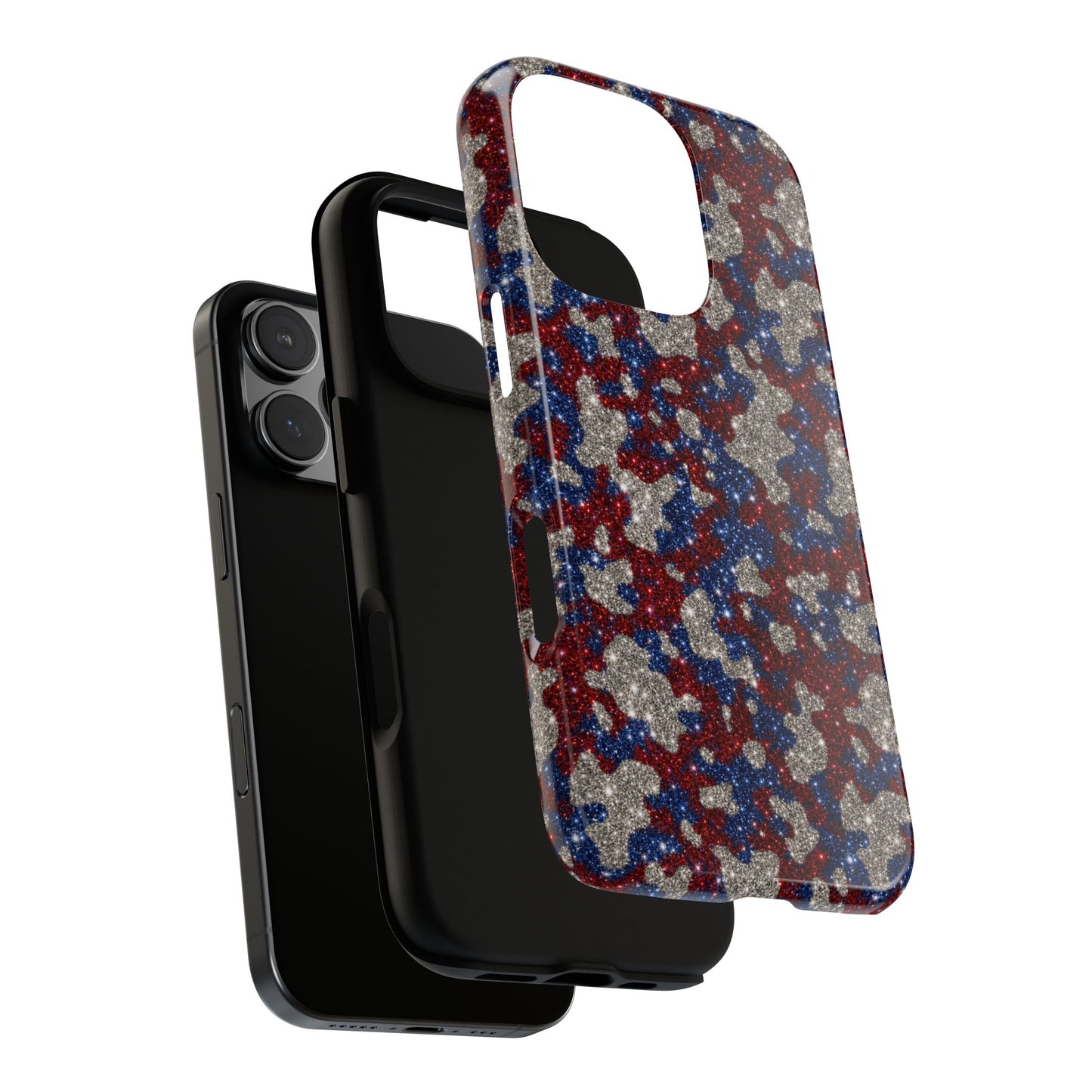USA Cowhide Glitter Tough Case