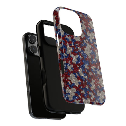USA Cowhide Glitter Tough Case