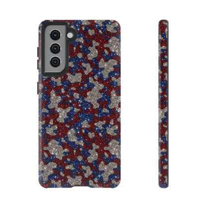 USA Cowhide Glitter Tough Case