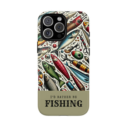 Id Rather Be Fishing Tough Phone Case