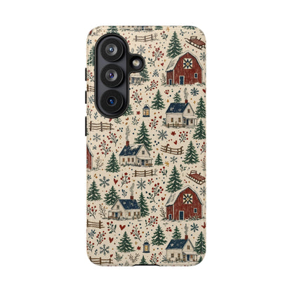 Snowy Farmstead Tough Case