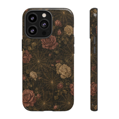 Spiderweb Rose Tough Case