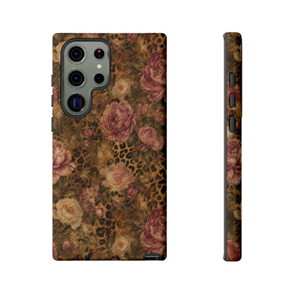 Leopard Floral Tough Case