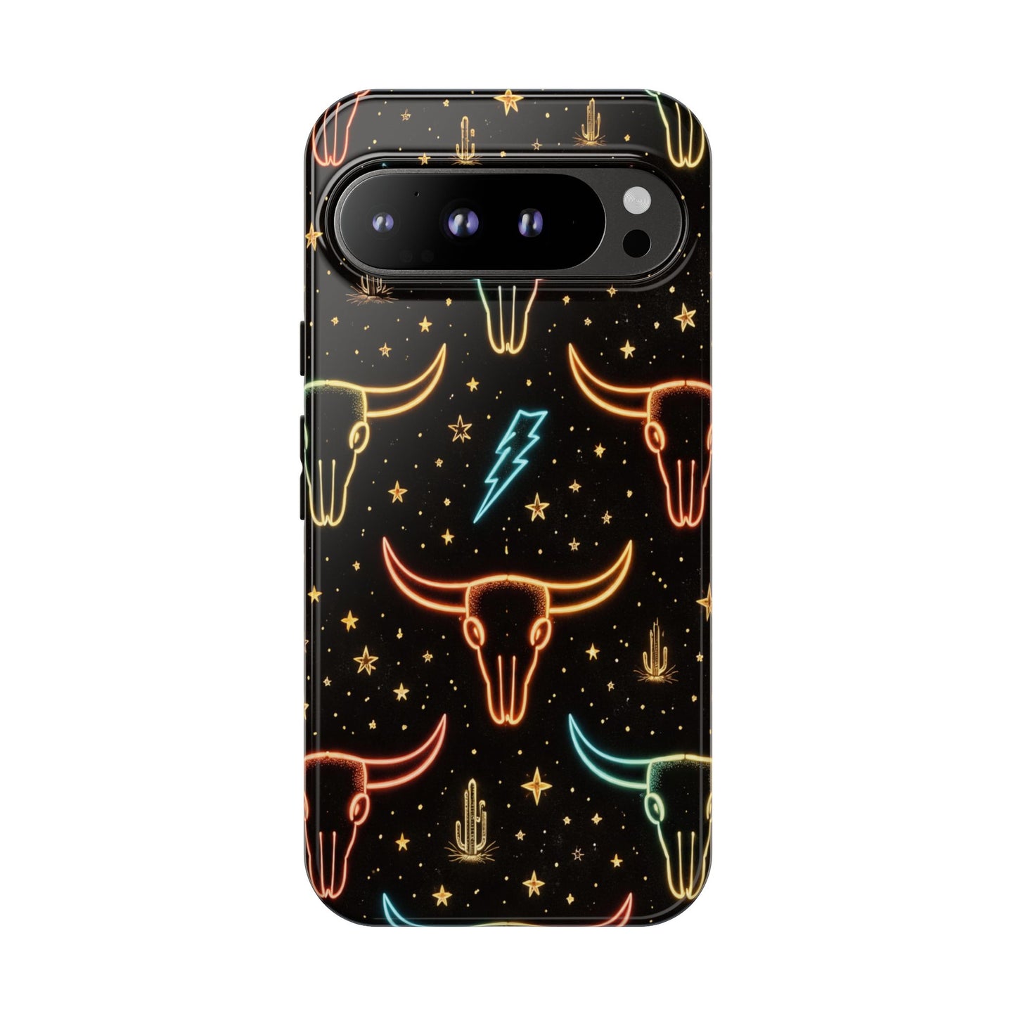 Neon Longhorns Tough Case