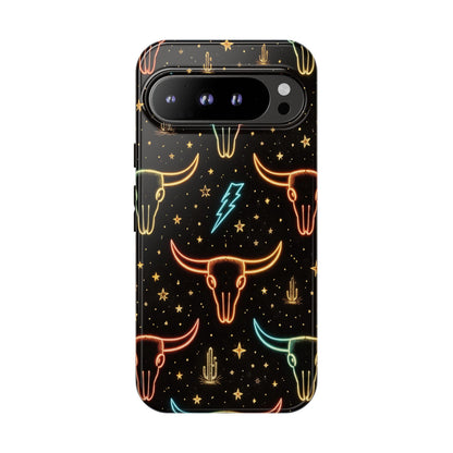 Neon Longhorns Tough Case