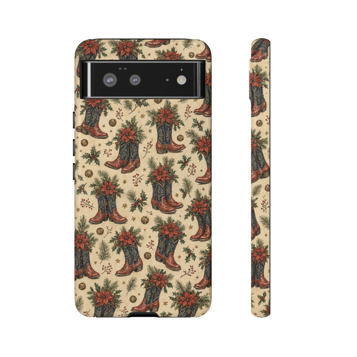 Poinsettia Boots Tough Case