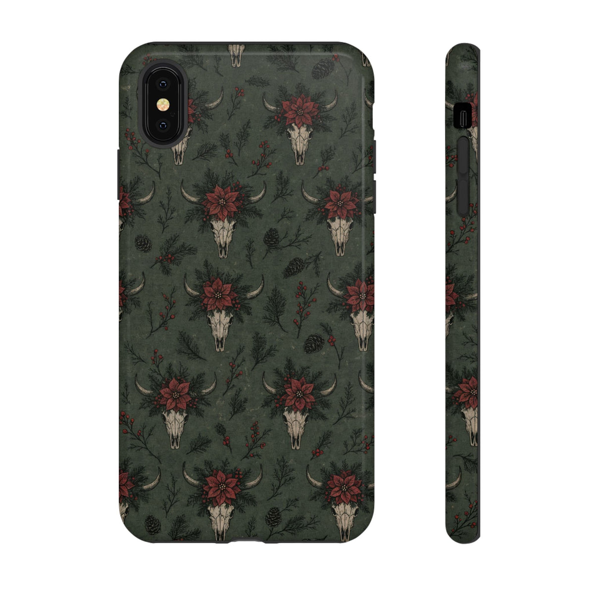Inked Christmas Skull Tough Case