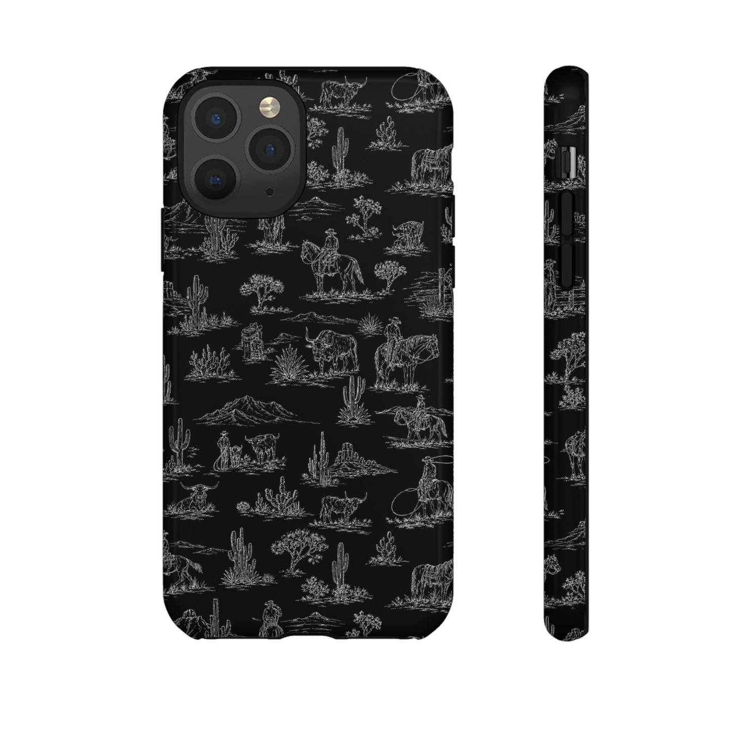 Midnight Toile Tough Case